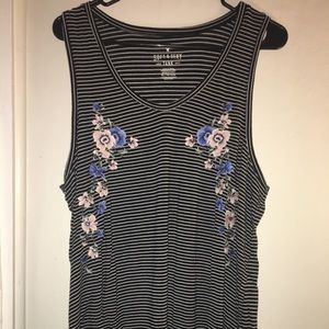 AEO Soft and Sexy Favorite Tank Embroidered